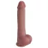 Erospace Natural Play - silicone dildo 24 cm (flesh-coloured)