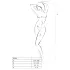 Passion BS020 - black embellished open crotch bodystocking (S-L)