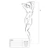 Passion BS058 - open white fishnet bodystocking (S-L)