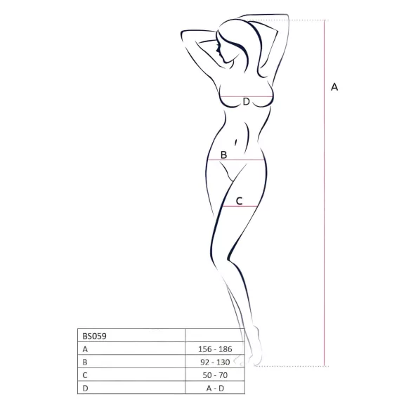 Passion BS059 - White Mesh Set (S-L)