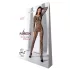 Passion BS077 - black long-sleeved fishnet bodystocking (S-L)