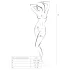 Passion BS077 - black long-sleeved fishnet bodystocking (S-L)