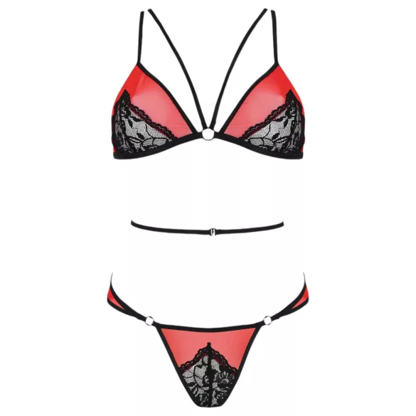 Passion Peony - Red Lingerie Set