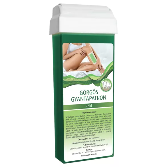 X-Epil - Roll-on Wax Cartridge - with Wide Roller Head (100 ml, Green)