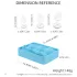 Anal plug ice cube maker silicone mould (blue)