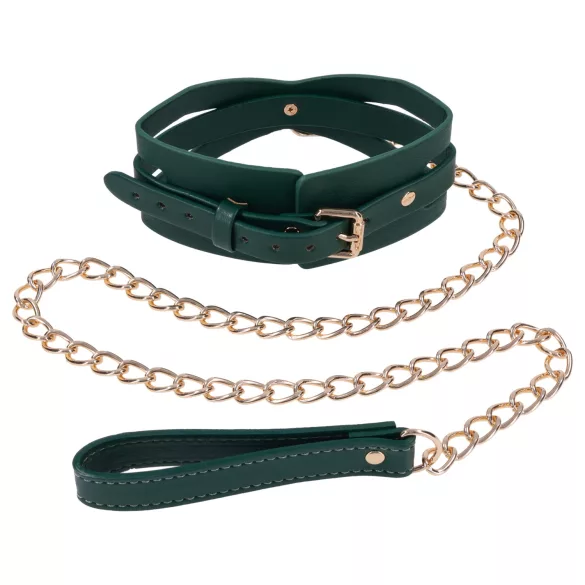 Sportsheets - Collar with Leash (Green)