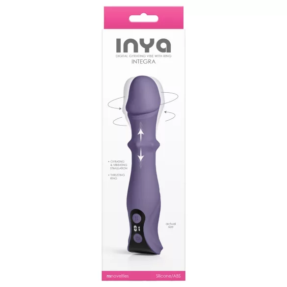 NS Novelties - thrusting, rotating vibrator (purple)