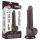 Lovetoy Sliding-Skin - Dual-Layer Testicle Dildo - 19.5cm (Brown)