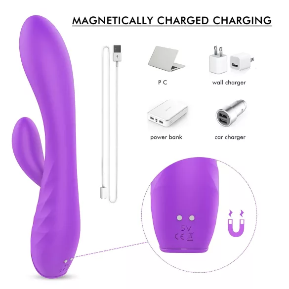 Sex HD Muses - Rechargeable Waterproof Vibrator (Purple)