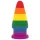 Lovetoy Prider - anal dilator plug - 15 cm (rainbow)