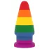 Lovetoy Prider - anal dilator plug - 15 cm (rainbow)
