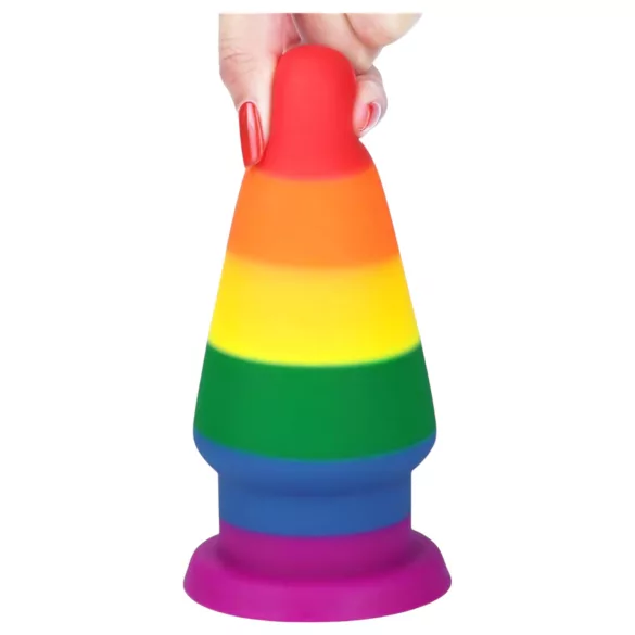 Lovetoy Prider - anal dilator plug - 15 cm (rainbow)