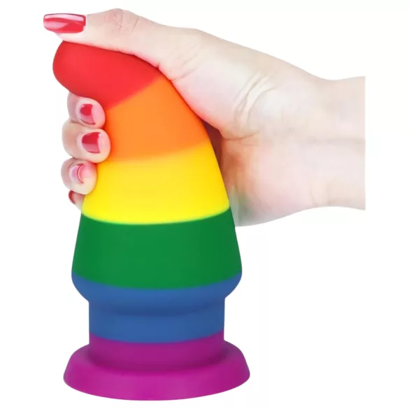 Lovetoy Prider - anal dilator plug - 15 cm (rainbow)