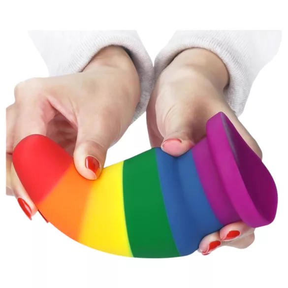 Lovetoy Prider - anal dilator plug - 15 cm (rainbow)