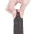 Lovetoy Sliding-Skin - double-layer dildo - 18 cm (brown)