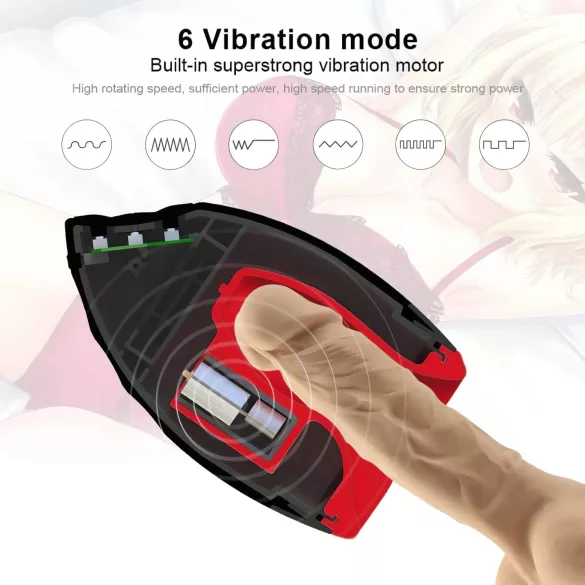 OTOUCH Chiven 2 - Rechargeable Vibrating Mouth Masturbator (Black)