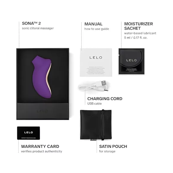 LELO Sona 2 - Sonic Clitoral Stimulator (Purple)