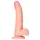 RealRock - suction cup dildo with balls - 15.5 cm (flesh-coloured)