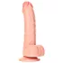 RealRock - suction cup dildo with balls - 15.5 cm (flesh-coloured)