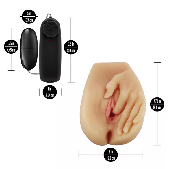 Enlust Selena - vibrating male masturbator with AI-generated images (natural skin tone)