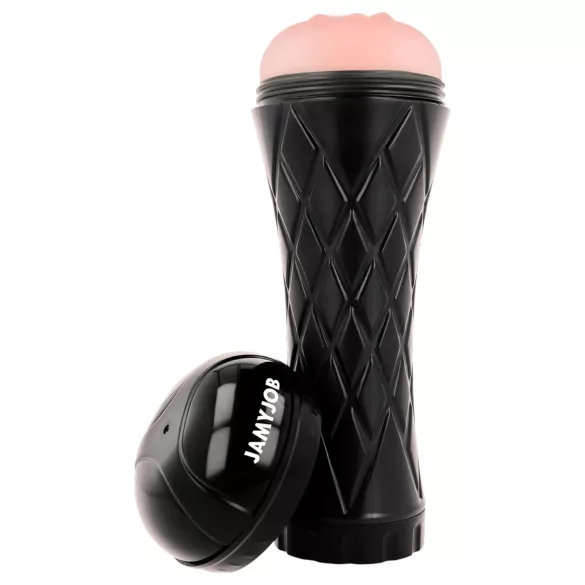 JamyJob - Realistic Pocket Pussy (Black-Natural)
