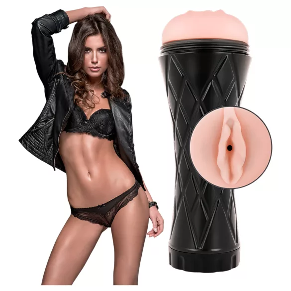 JamyJob - Realistic Pocket Pussy (Black-Natural)