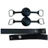 Sei Mio - 2-Piece Black Mouth Gag Set
