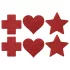 Le Désir - nipple sticker set - 3 pairs (red)
