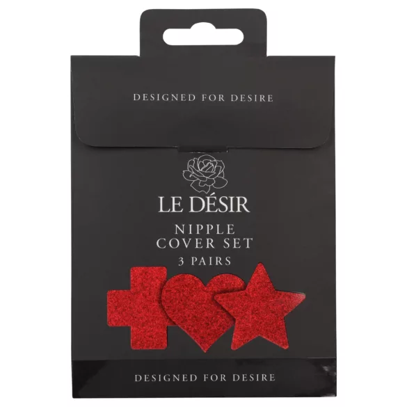 Le Désir - nipple sticker set - 3 pairs (red)