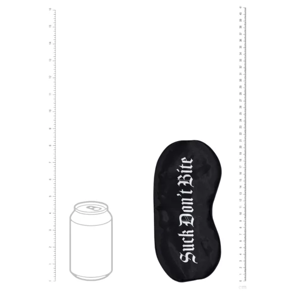 Ouch! “Suck Don’t Bite” satin eye mask (black)