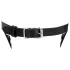 Ouch! - Faux Leather Cage Mask (Black)