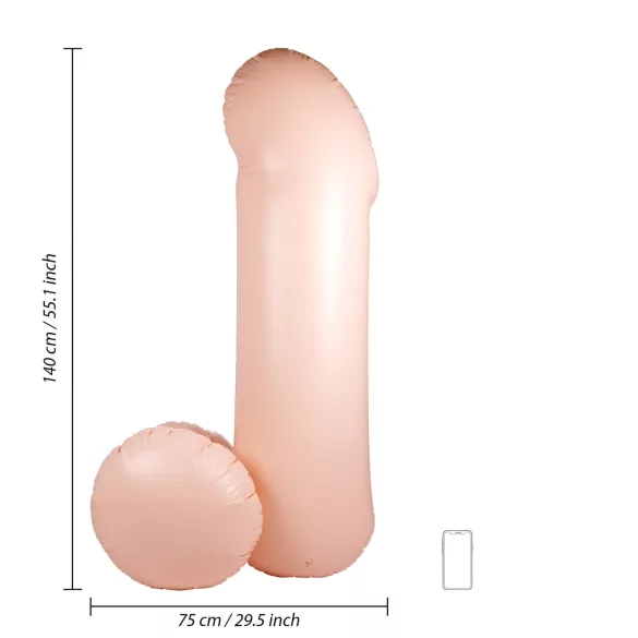 S-Line - Blow Me Up - inflatable willy balloon (140 cm)