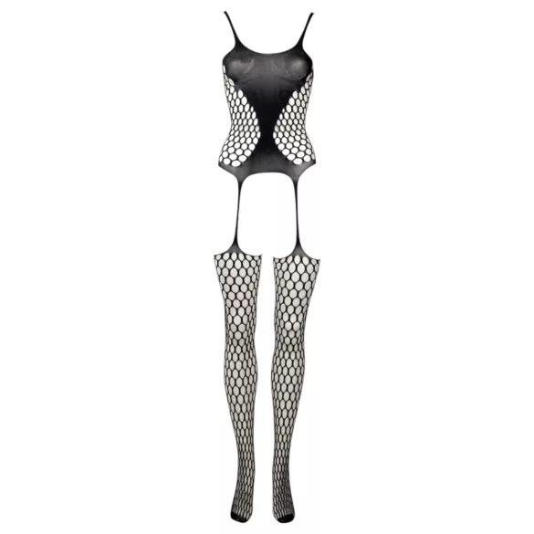 Le Désir - black polka dot fishnet set (S-XL)