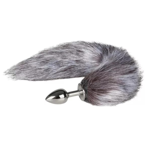 Easytoys Fox NO5 - Silver Anal Plug with Silver Fox Tail