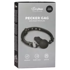 EasyToys - Gag with Internal Dildo (Black)
