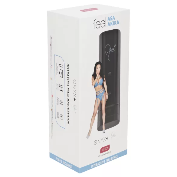 Kiiroo Onyx+ Asa Akira Experience - Interactive Male Stimulator (Black)