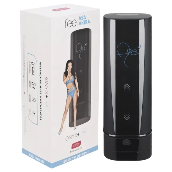 Kiiroo Onyx+ Asa Akira Experience - Interactive Male Stimulator (Black)