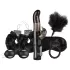 LoveBoxxx I Love Black - Vibrating Bondage Set (6 Pieces)