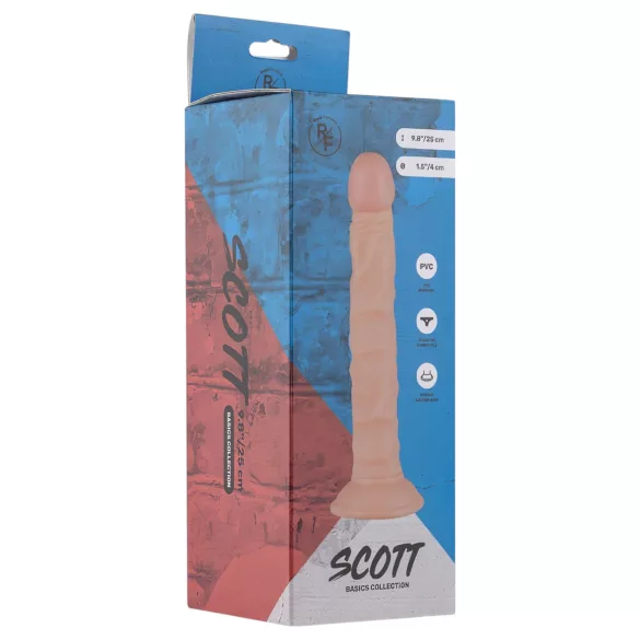 Real Fantasy Scott - Lifelike Dildo - 25cm (Natural)