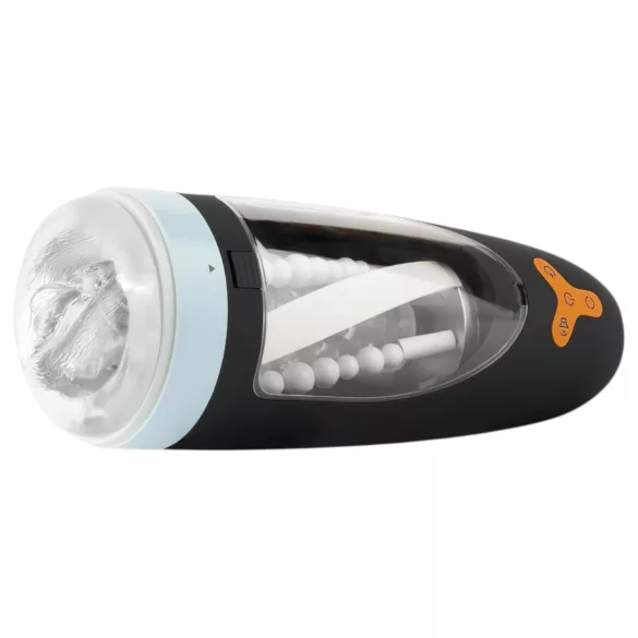 CRUIZR CP01 - Rechargeable Rotating-Sucking Masturbator (Black-Blue)
