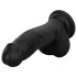 Easytoys - Realistic Black Dildo with Balls - 12 cm
