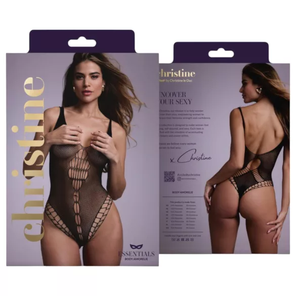 Christine - fishnet bodysuit (black) - S-L