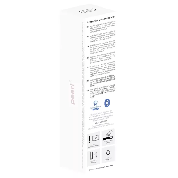 Kiiroo Pearl 3 - Interactive, Waterproof G-Spot Vibrator (Pink)