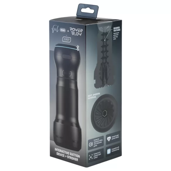 Kiiroo PowerBlow + Feel Pocket male masturbator (black)
