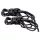 S&M - silky bondage rope set (black, 2 x 1.83 m)