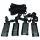 S&M - Bed Restraint Bondage Set (Black)