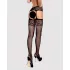 Obsessive S500 - black fishnet suspender set (S-L)