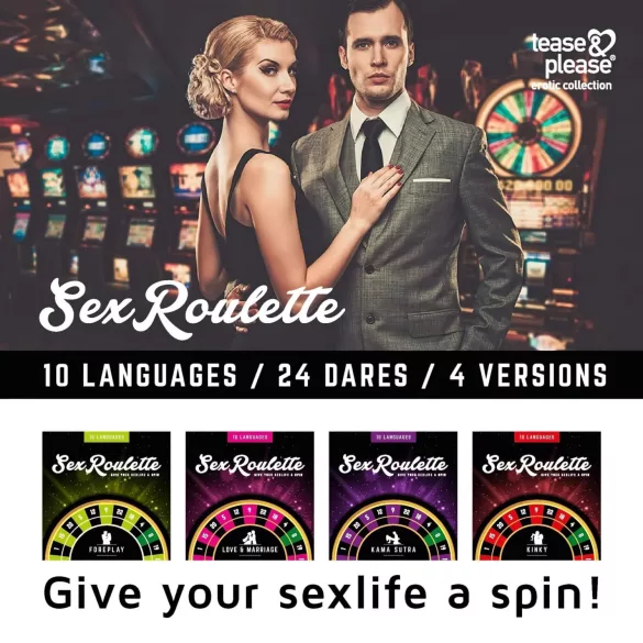 tease & please - Sex Roulette Kinky - Erotic Roulette Board Game for Couples