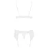 Obsessive 810-SEG-2 - Lace Lingerie Set (White) - L/XL