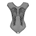 Obsessive B112 – Angel Wing Open-Back Fishnet Bodysuit (Black)